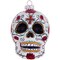 Christmas by Krebs 3.25" White and Red Candy Skull Figurine Halloween Ornament